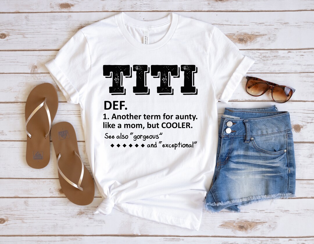 Women's 'The Fun Aunt Like Mom' Funny Definition T-Shirt - Novelty Gift Tee